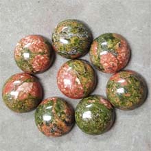 16MM ROUND CABOCHON UNAKITE(6PCS/BAG)